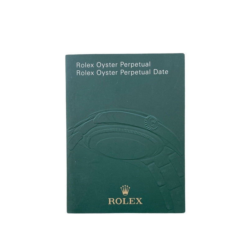 Original Rolex Green Booklet Oyster Perpetual Date Manual Italian/German 2.2009