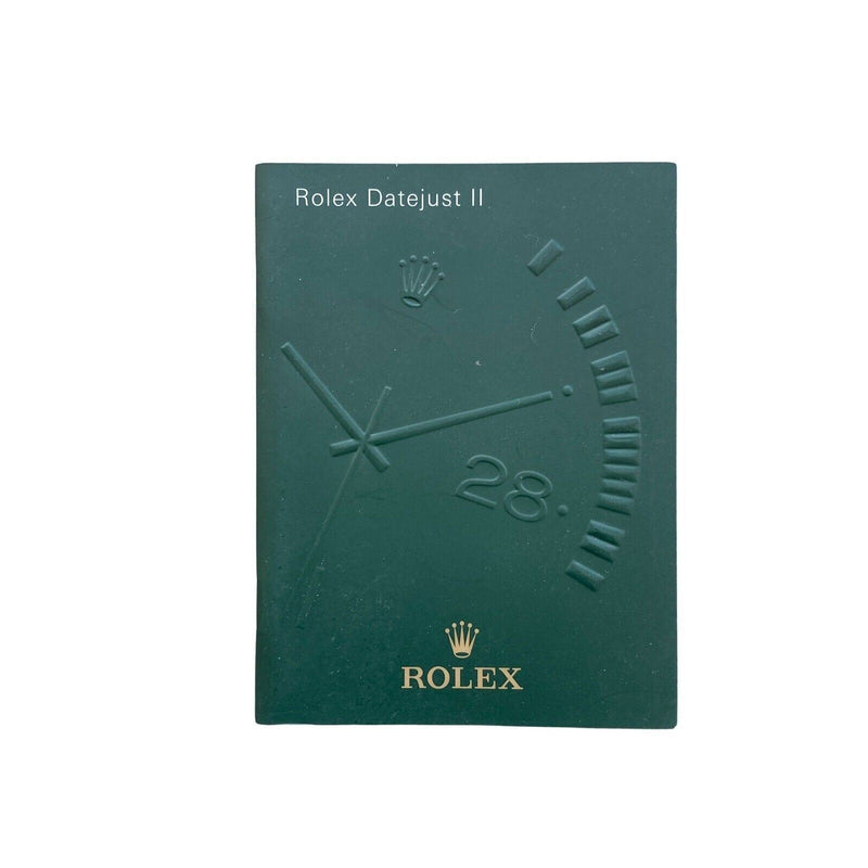 Original Rolex Green Booklet Datejust II Manual Italian 2010