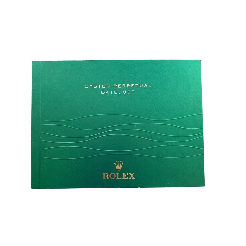 Original Rolex Green Booklet Datejust Manual German 4.2014