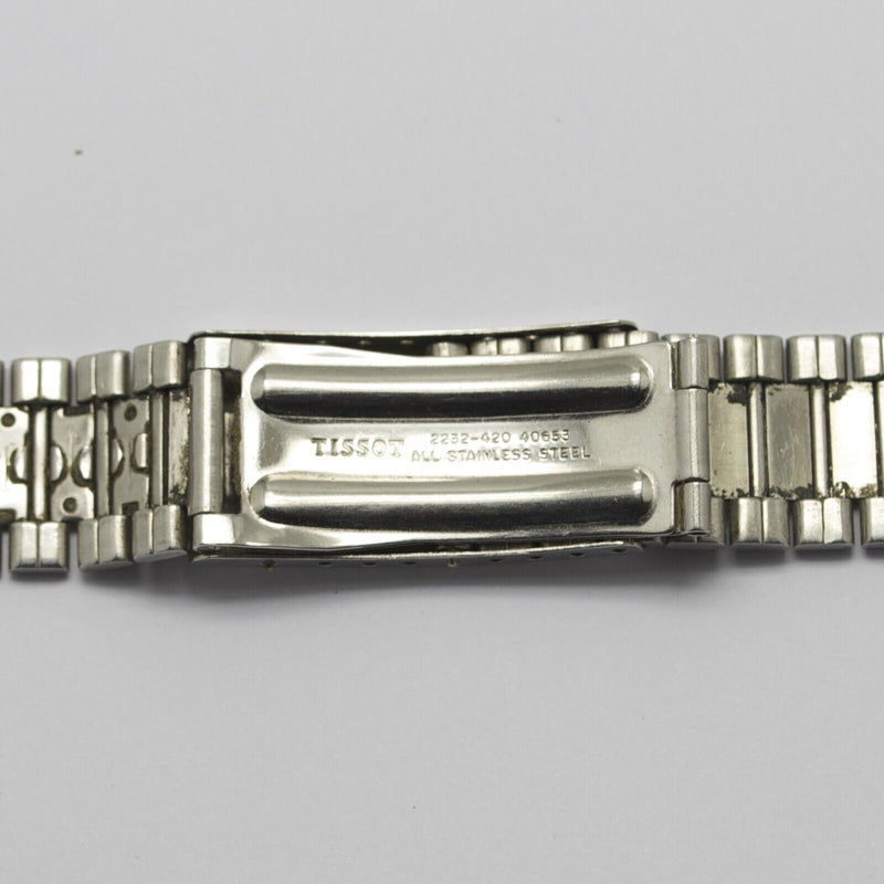 Vintage Tissot Stainless Steel Bracelet Rare 2232-420 w/ Endlinks