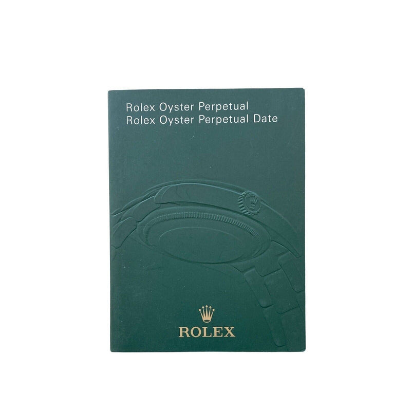 Original Rolex Green Booklet Oyster Perpetual Date Manual Italian 4.2012