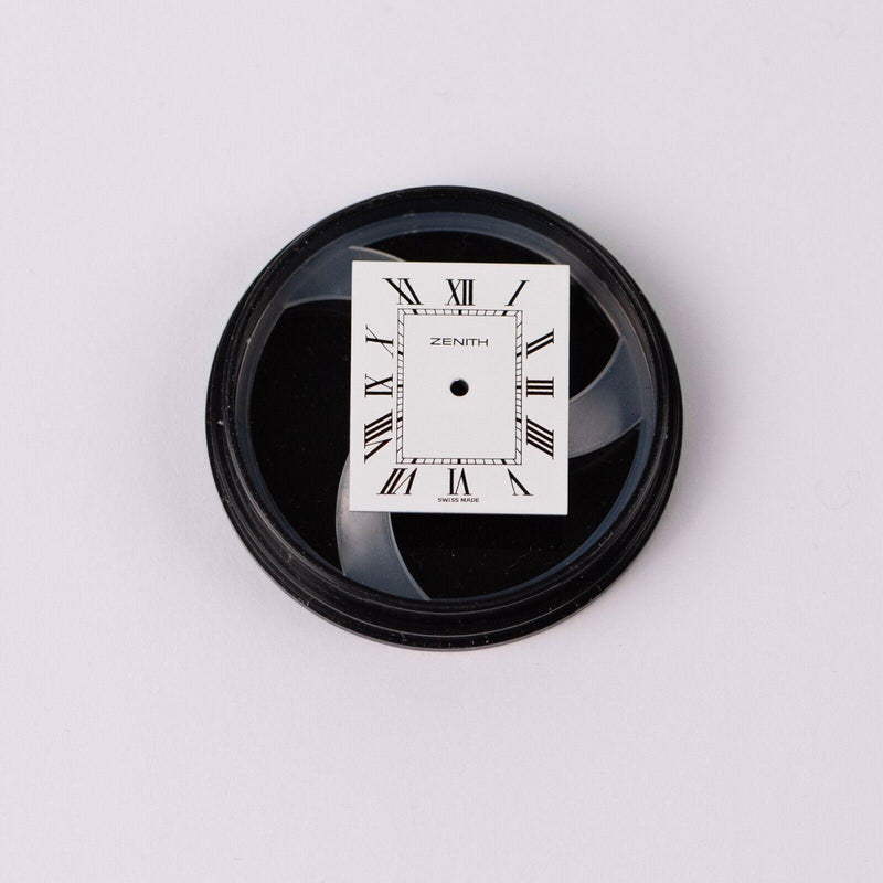 Original Zenith White Square Dial 21,6 x 18 mm