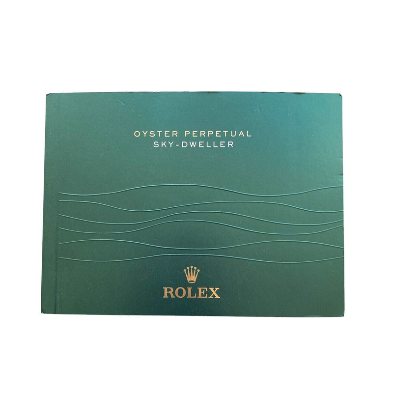 Original Rolex Green Booklet Sky-Dweller Manual German 9.2014