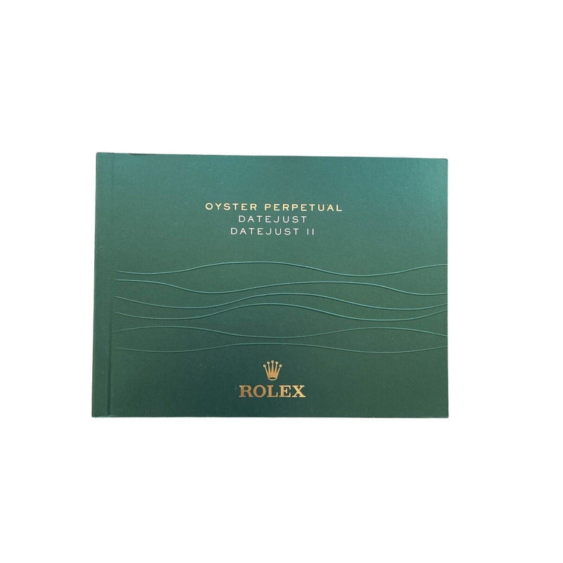 Original Rolex Green Booklet Datejust Datejust II Manual Italian 6.2012