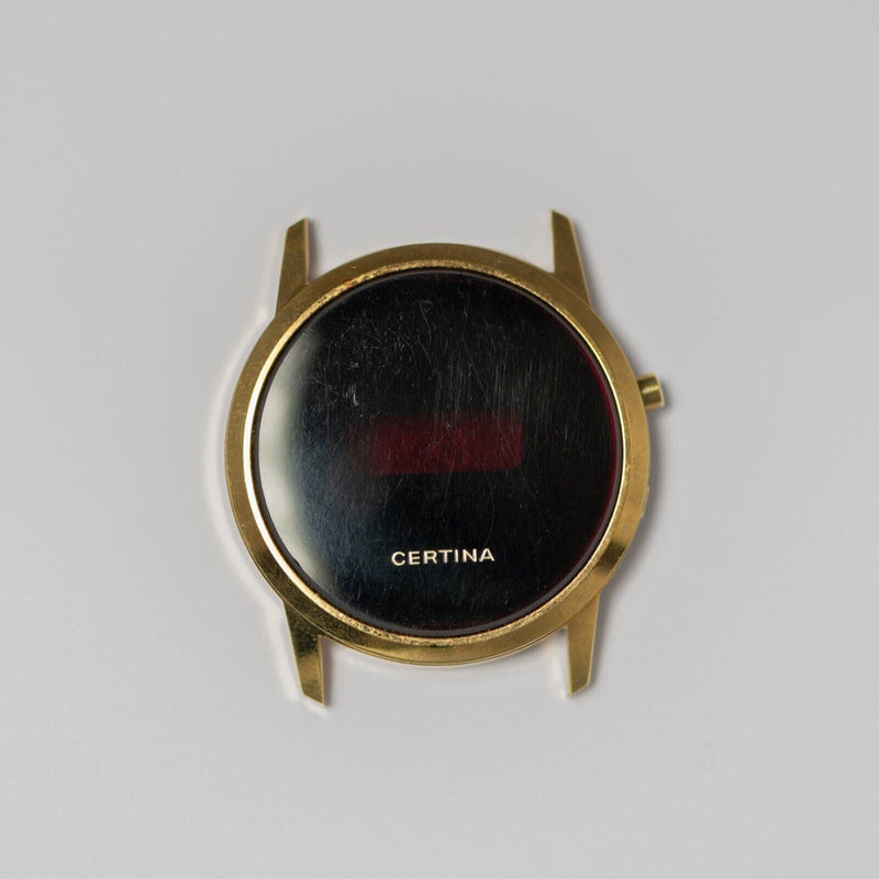 Original Certina LCD Gold Plated Case NOS