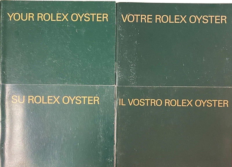 Original Your Rolex Oyster Green Booklet German Italian French English 2000-2008