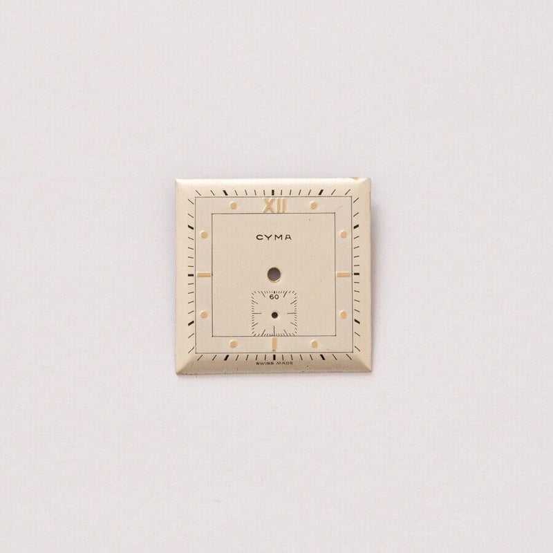 Original Cyma Square Bi-Tonnal Dial Cal.404 NOS